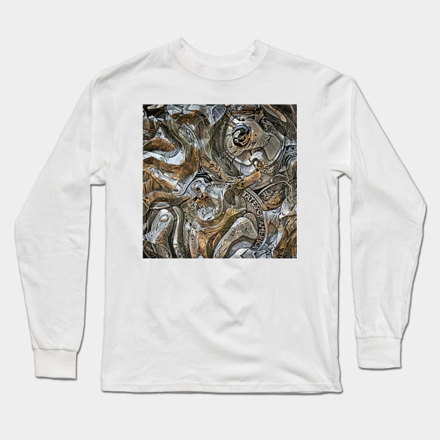 Abstract Old Coins Long Sleeve T-Shirt by perkinsdesigns